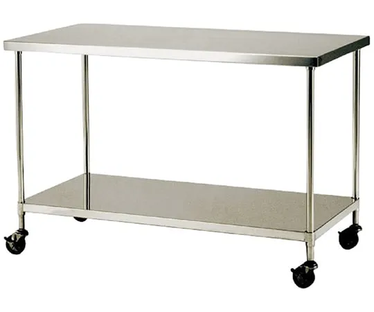 64-0786-81　Stainless steel workbench with casters (for light loads)　CWT-T9045D