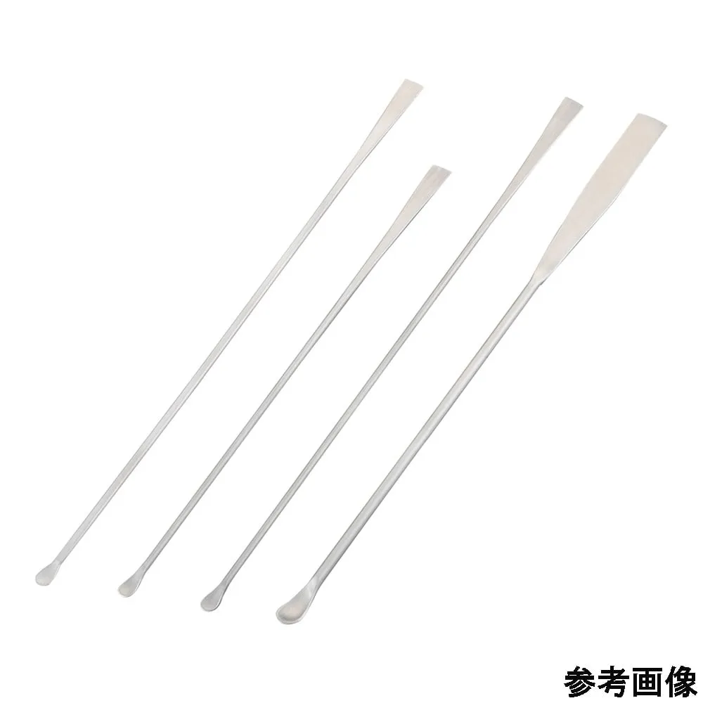 4-6275-01　Laboran Micro Spatula (Matte Type) 180 mm Flat (Laboran) 10+1 Piece Pack