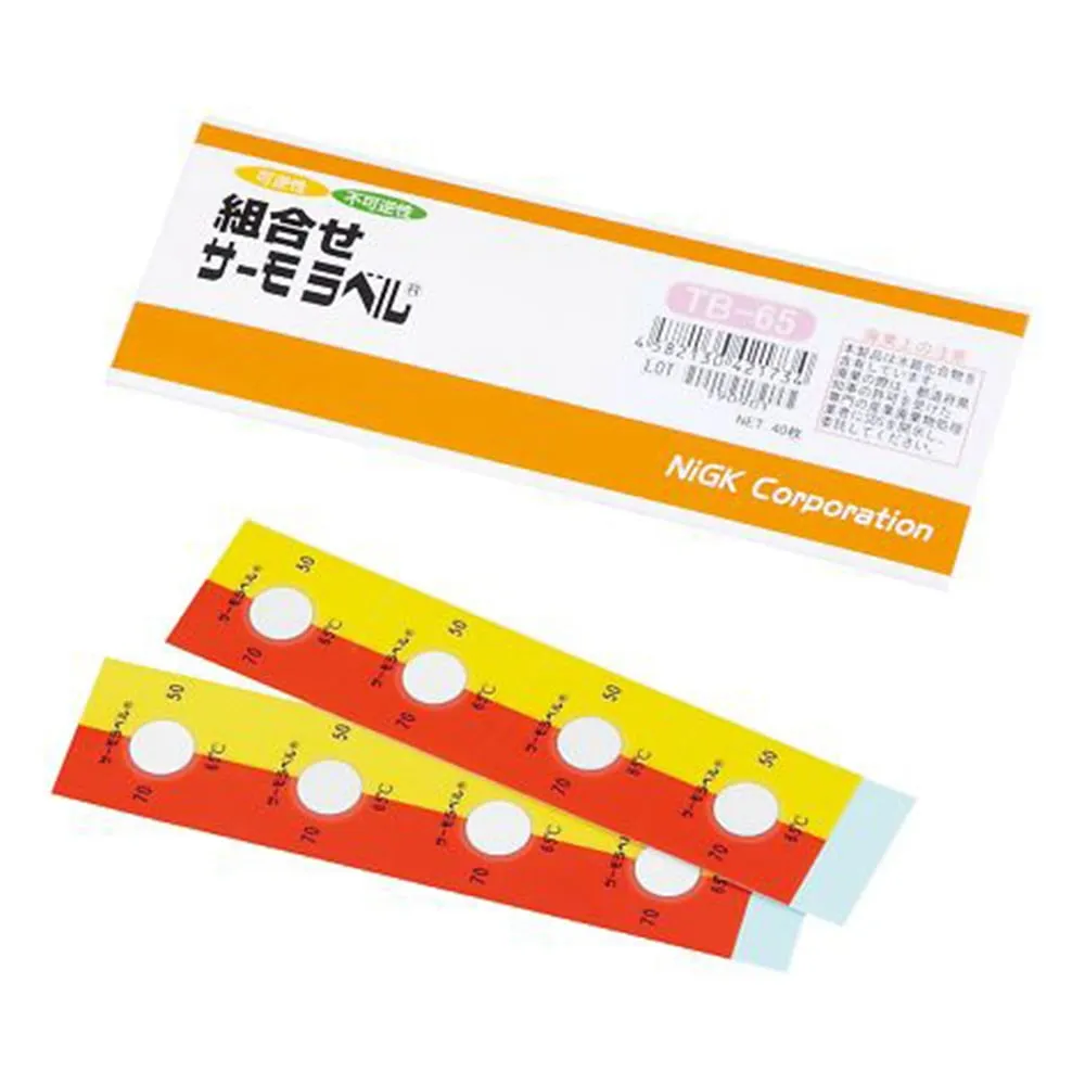 1-5616-07　组合温度标签® (不可逆性/可逆性) 40个　TB-65