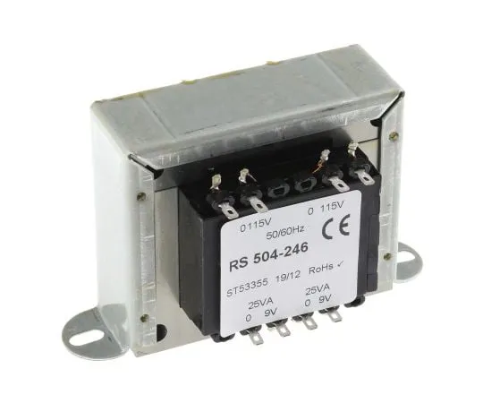 63-4636-40　RS PRO50VA2输出机箱安装变压器，9Vac　504-246