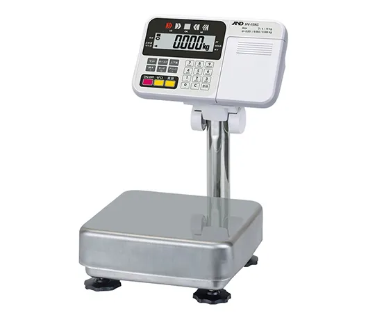 1-5759-11-20　防水防尘数字秤3/6/15 kg,带校准证书　HV-15KC