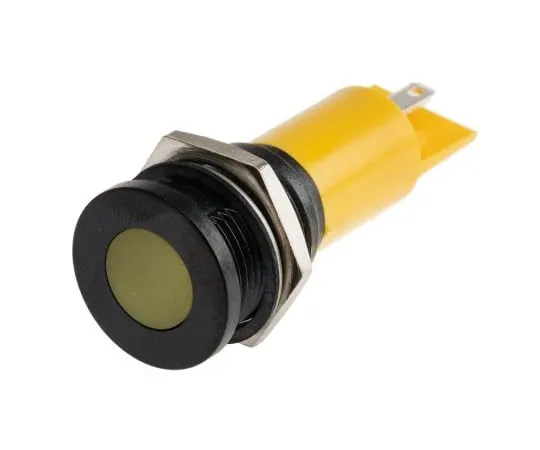 63-4585-81　RS PRO黄色指示器，230 V交流电，16 mm安装孔尺寸，焊点终止，IP67　206-283