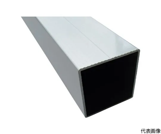 64-5012-39　［Discontinued］Aluminum Square Pipe with Angle R2 with 1 V Groove 50 x 50 x 1.6 Bronze 1 m　HP303BS