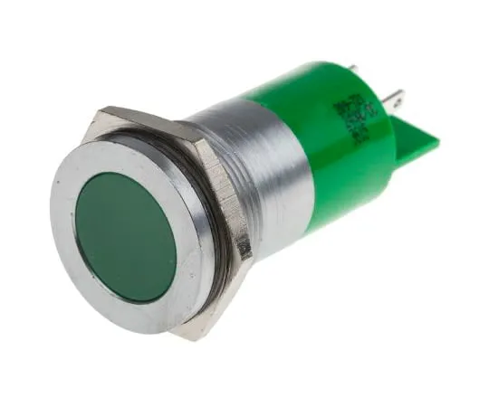 63-4586-84　RS PRO绿色指示器，24 V交流/直流电，22 mm安装孔尺寸，焊点终止　209-721