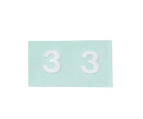 61-7397-05 字元贴纸3白色10公厘 CL10W-3
