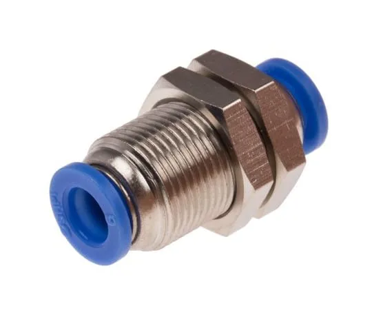 63-5177-89　RSPRO气动 头管到管适配器直推6mm推6mm　916-0823