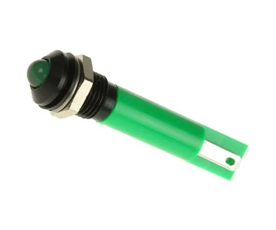 63-4587-32　RS PRO绿色指示器，24 V交流/直流，8毫米安装孔尺寸，焊点终止，IP67　211-550