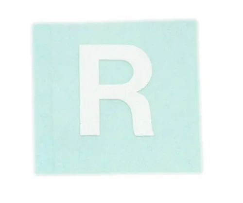 61-7397-59　字符印章R白色15毫米　CL15W-R
