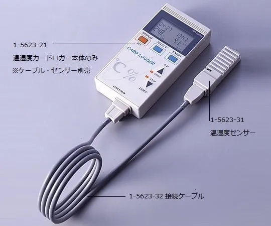 1-5623-21-20　Temperature and Humidity Card Logger Body with Calibration Certificate　MR6662