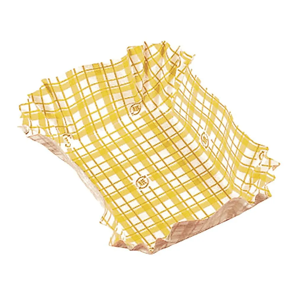 62-6649-14　Paper Cup Coco Case Square Large (500 Sheets) Yellow　0