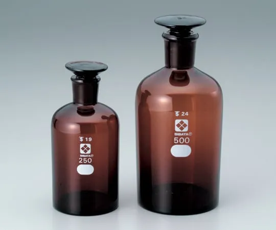 4-5034-02　［已停用］普通滑动窄口试剂瓶琥珀60mL