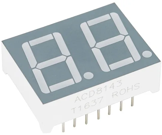 67-0420-90　Dual 7-Segment Display - LED (RGB)　COM-13999