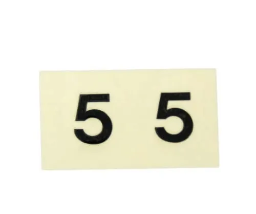 61-7397-17 字元贴纸5黑色10公厘 CL10B-5