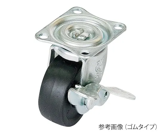 3-9500-01　带止动器的旋转脚轮(板型，轻载)　G-38RS