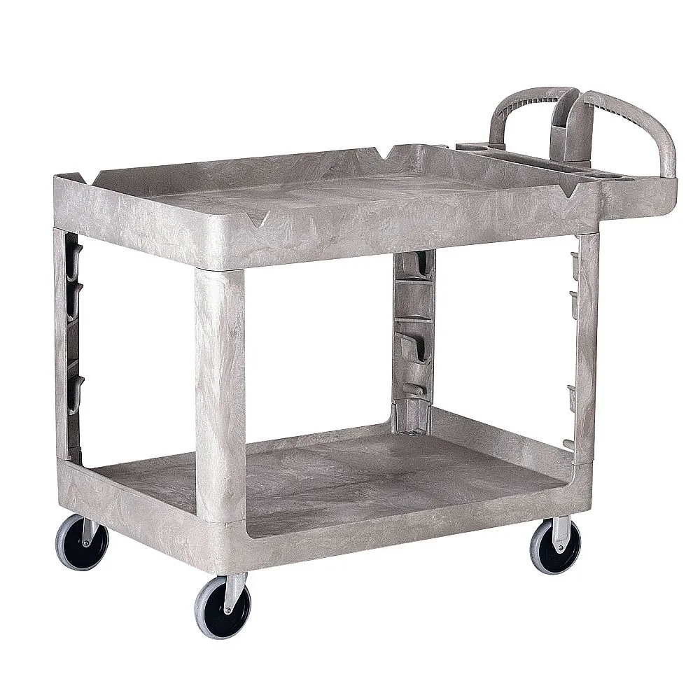 62-6590-56　Trust Shelf Utility Cart 2-Level Beige　4041