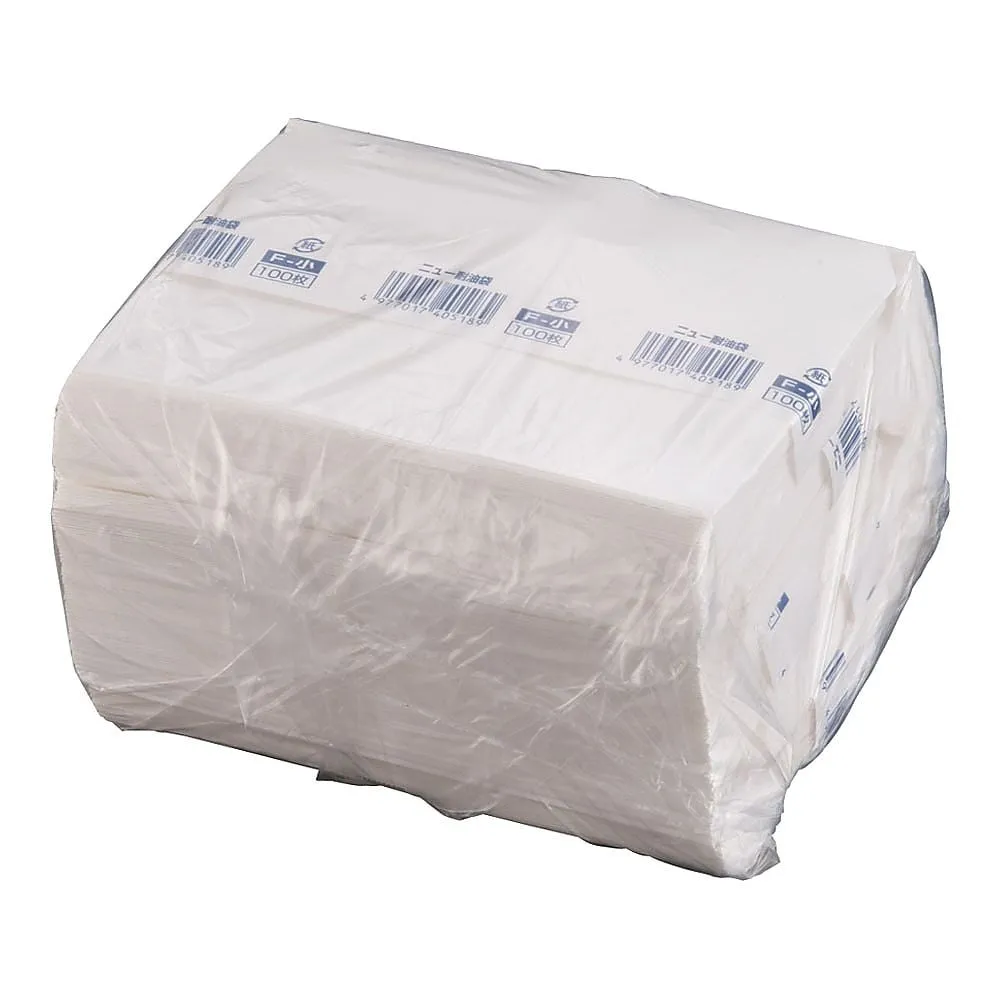 62-6540-89　New Oil and Water Resistant Paper Bag Flat Bag (500 Sheets)　F-