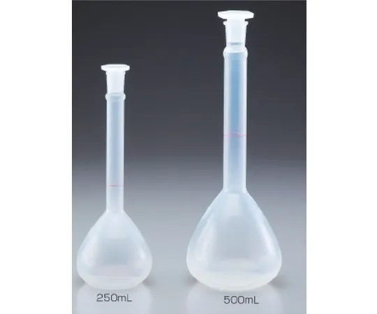 30-3102-55-24　PP Volumetric Flask 500mL 1pc with JCSS Calibration Certificate　331-2