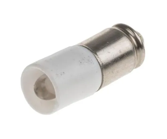 63-4586-88　LED反射器灯泡，中置槽，白色，单芯片，6.1毫米直径，48V交流/直流电。　210-046