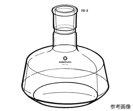 63-4255-96　蒸馏水用烧瓶 (萝卜型) 3000mL　F9-3-1