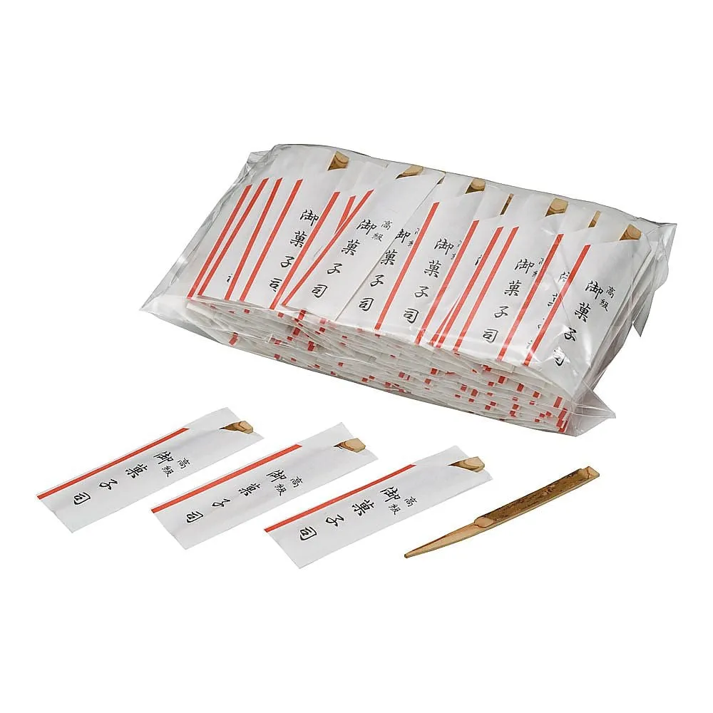 62-6651-80　Confectionery Chopsticks w/Small Bags (1 Bag w/100 Pieces)