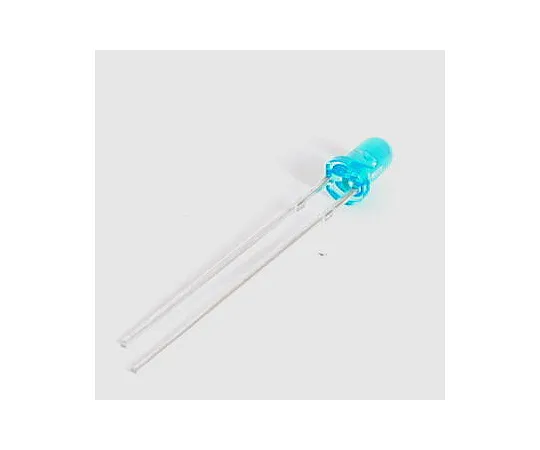 63-3105-50　High brightness LED (3 mm, light blue color lens, 3.2 V (max), 20 mA, 4500 mcd)　L3D-G0030-4500