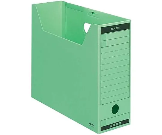 61-0567-57　档案Box-Fs   > B类型<   A 4容量宽度95公厘，含盖绿色　A4-LFBN-G