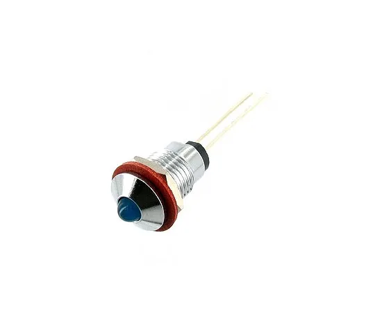 63-3060-42　LED Bracket Convex Body Color: Chrome Mounting Hole: phi 8.1 mm blue　DB-1-N-CHBL