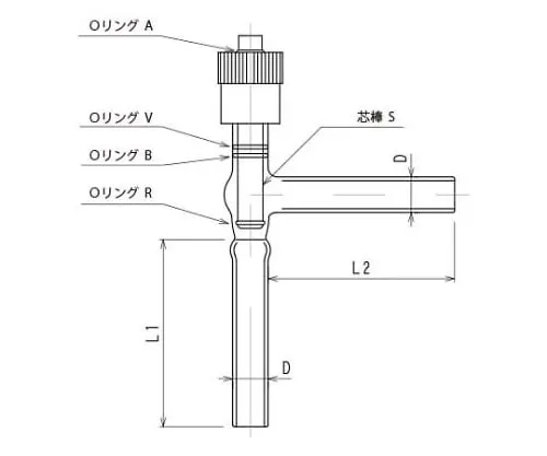 61-4719-39　［已停用］高真空无尘阀L型 (角型) 专用玻璃部件　2226-8LB