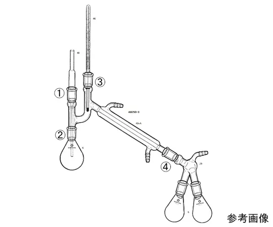 64-1060-73　李比格蒸馏装置，K形管　AB25D-3-1