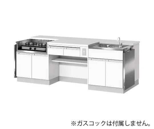 4-1167-01　教师烹饪台双面刨花板　CKC-2290MT