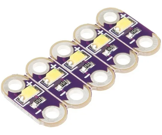 67-0422-26　LilyPad LED White (5pcs)　DEV-13902