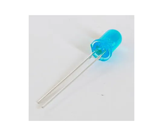 63-3105-55　High-brightness LED (5 mm, blue-green color lens, 3.2 V (max), 20 mA, 6500 mcd)　L5D-G0030-6500
