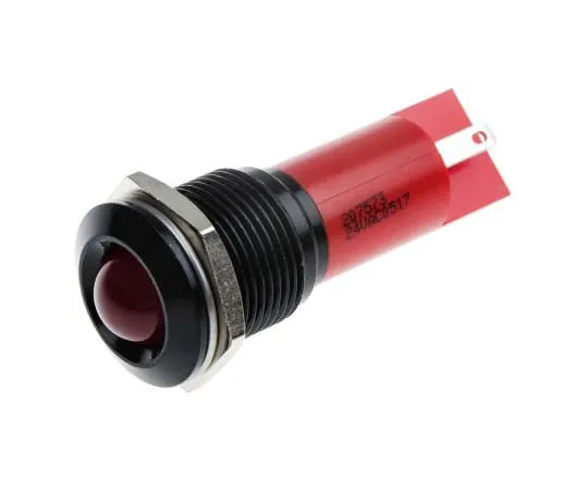 63-4586-08　RS PRO红色指示器，24 V交流/直流，16 mm安装孔尺寸，焊点终止　207-573