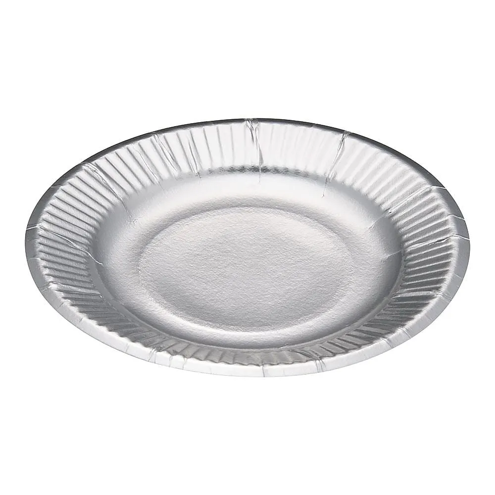 62-6539-99　Paper Plate Silver Plate (100 Sheets) No. 5