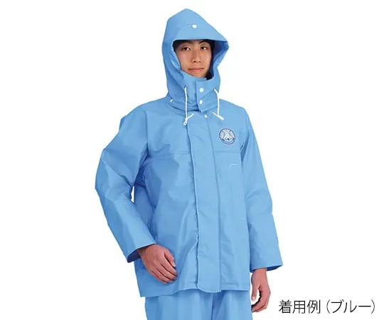 3-9334-01 渔业加工外套 (渔夫外套) 蓝色S RA-96