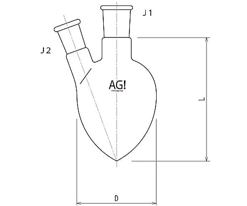 61-3626-85　半微2珍珠形状瓶25mL 15/20~15/20　3232-025-1M1M