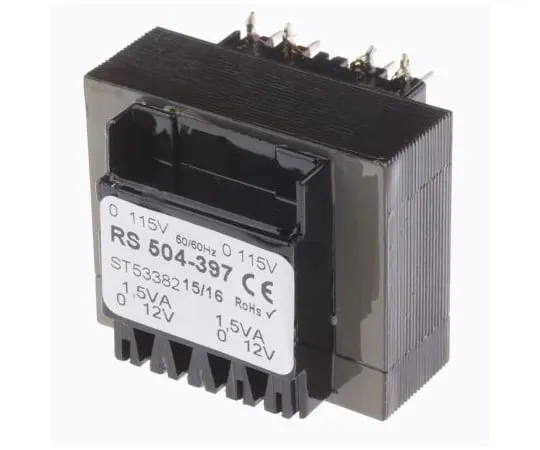 63-4636-59　12V交流2输出通过孔型PCB变压器，3VA　504-397