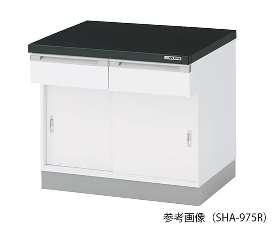 1-4898-21　侧面实验室工作台(木制，滑动门类型) 900 x 750 x 800 mm　SHA-975R