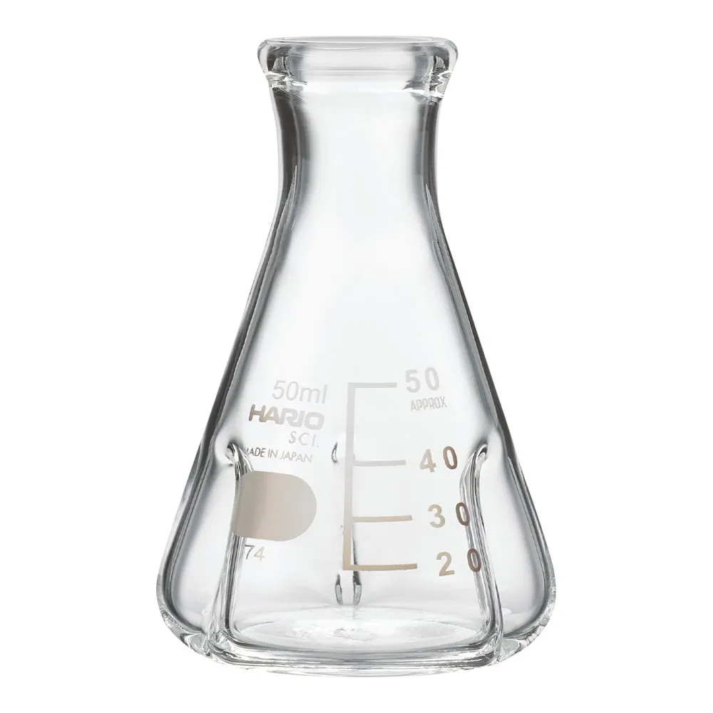 4-4574-01　Erlenmeyer flask with baffle 50 mL　BSF-50-SCI