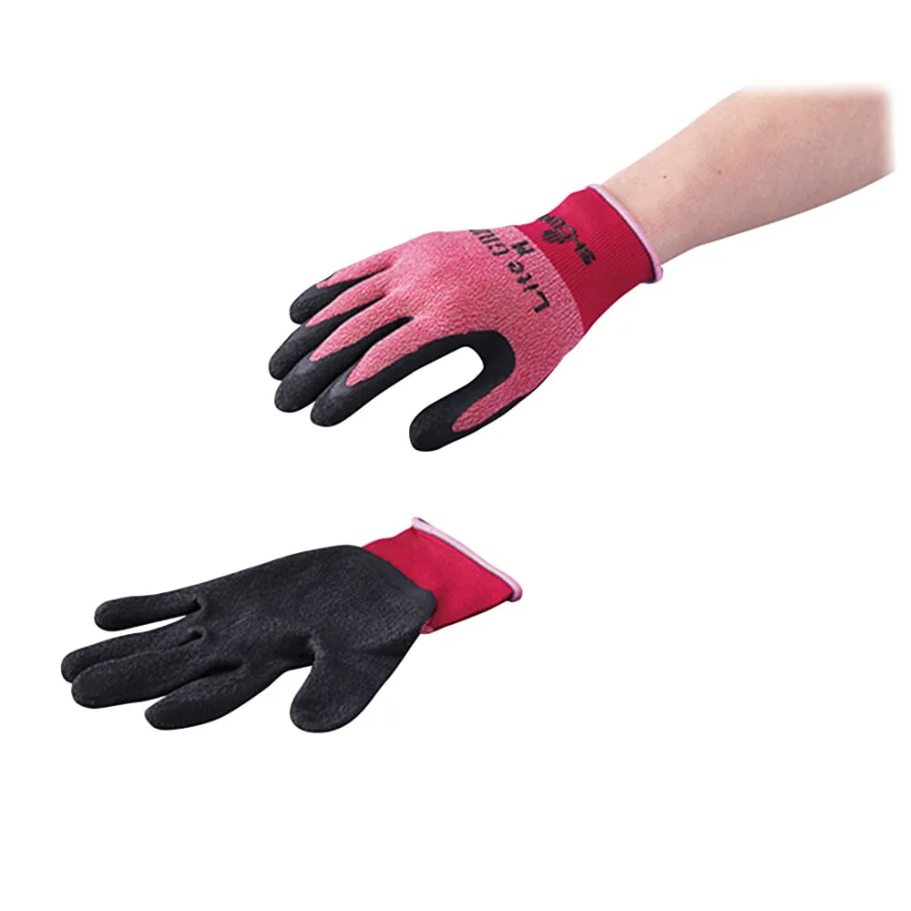 3-5225-01 橡胶涂层手套Lite GRIP S Red 1对 341-SR