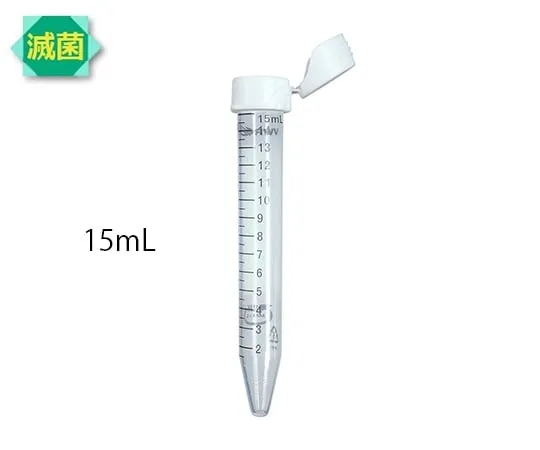 3-805-11　离心管 (翻盖) ，γ射线灭菌， 15 mL 25瓶×20袋　75845-208