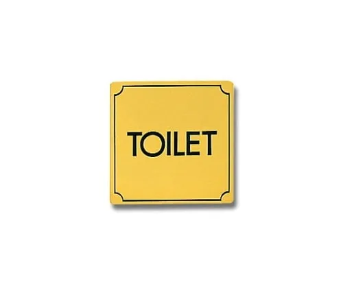 61-7405-86 TOILET 80公厘x 80公厘x 1公厘黄铜金彩色电镀 LG880-19