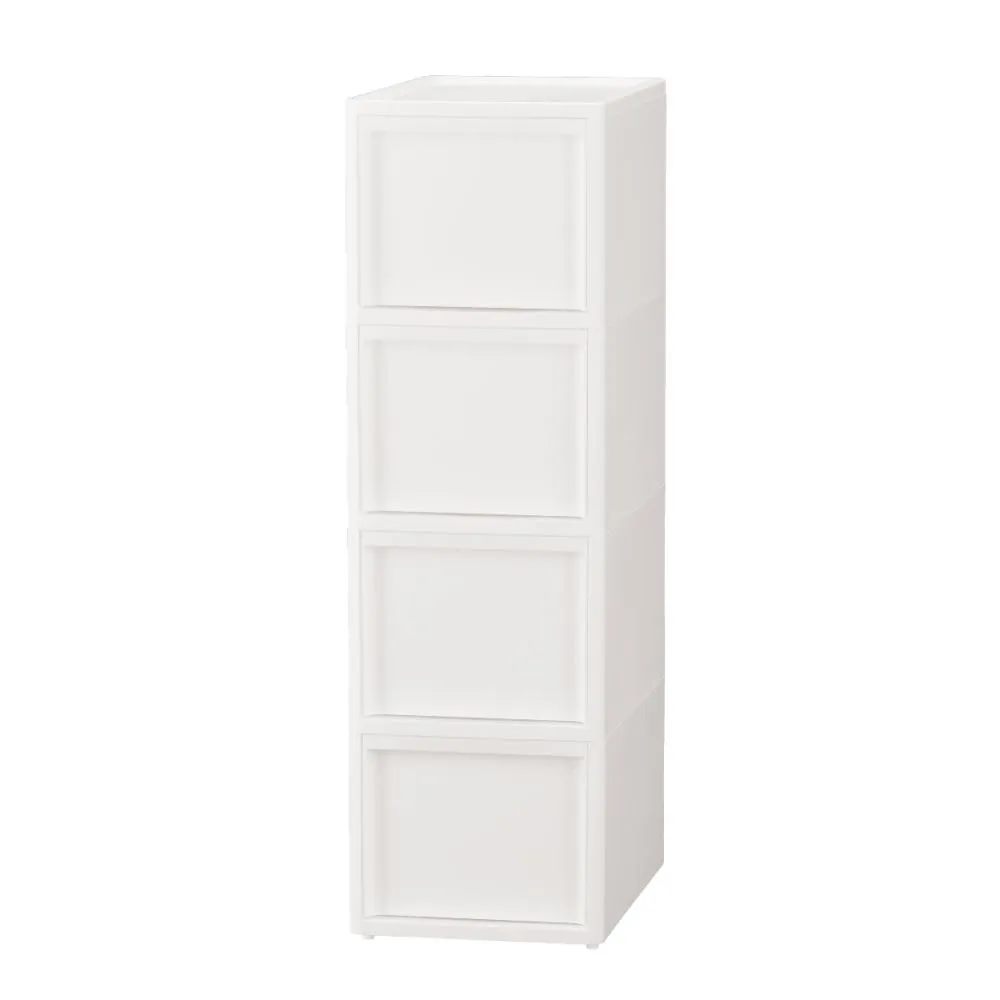 4-5217-13　Lise-Style Middle Stocker All White M x 4 Shelves　M4MIDOLE