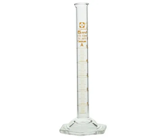 1-1959-01-56　Graduated Cylinder CustomA 5mL with English Calibration Certificate　026500-5