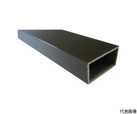 64-5005-37　Aluminum Square Pipe 100 x 50 x 1.8 Bronze 4 m　FB153B
