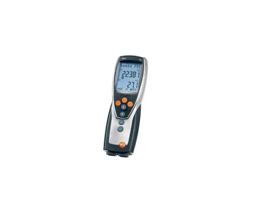 61-0104-18-56 Professional Class Thermometer (with Sensor Pt 100 High Accuracy Temperature Probe 0614 0235) with English Calibration Certificate testo735-2
