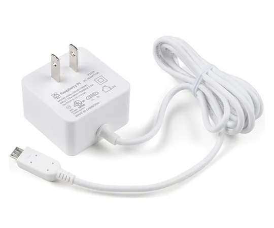 67-0429-17　［Discontinued］Raspberry Pi 12.5W Micro-USB Power Adapter (US)　TOL-18716