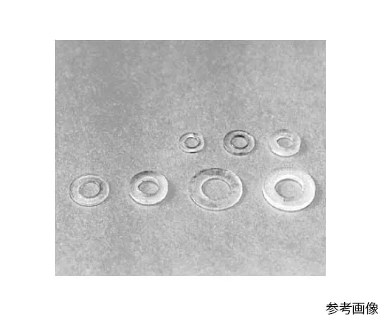 64-6184-57　Flat Washer for Insulation (nylon) for M4: 8 phi x 4.2 phi x 0.5 mm (100 sheets)　WN6
