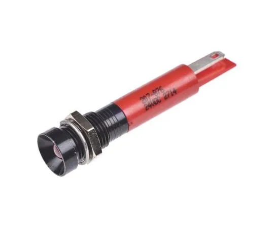 63-4586-19　RS PRO红色指示器，24 V直流，8毫米安装孔尺寸，焊点终止　207-876