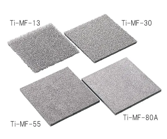 3-5507-07　金属多孔介质 (钛) 50 x 50 mm厚5 mm孔径1.02mm　Ti-MF-13-50-5
